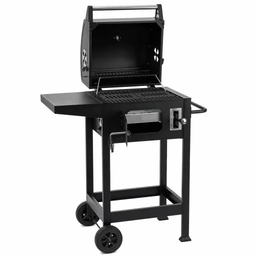 GRILL WĘGLOWY OGRODOWY SMART RUSZT ŻELIWNY WÓZEK zdjęcie 9