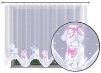 Firana dziecięca BULDOGI PSY zwierzęta 300x150