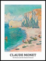 Plakat 60x80cm Design The Beach, Monet Vintage do Salonu