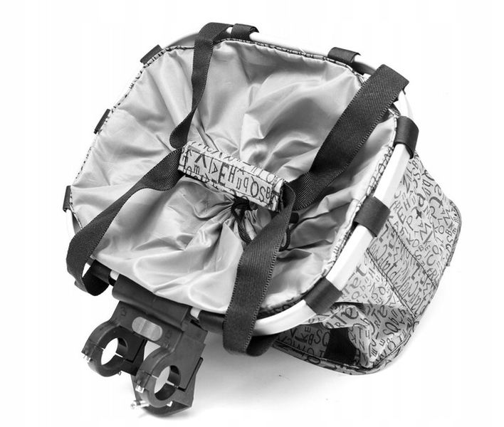 TORBA KOSZYK do ROWERU rowerowy PIKNIK purpurowy zdjęcie 2