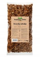 ORZECHY WŁOSKIE 1KG ŁUSKANE ZDROWE NATURALNE PEŁNE WITAMIN POŁÓWKI KAWAŁKI