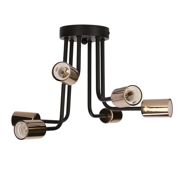 Spill zwis 6x60W E27 czarny zdjęcie 5