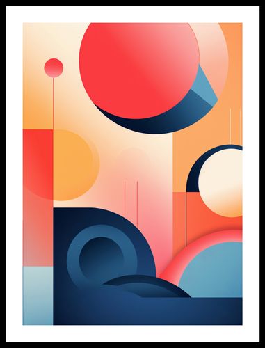 Plakat 40x55cm Geometryczne Marzenia na Arena.pl