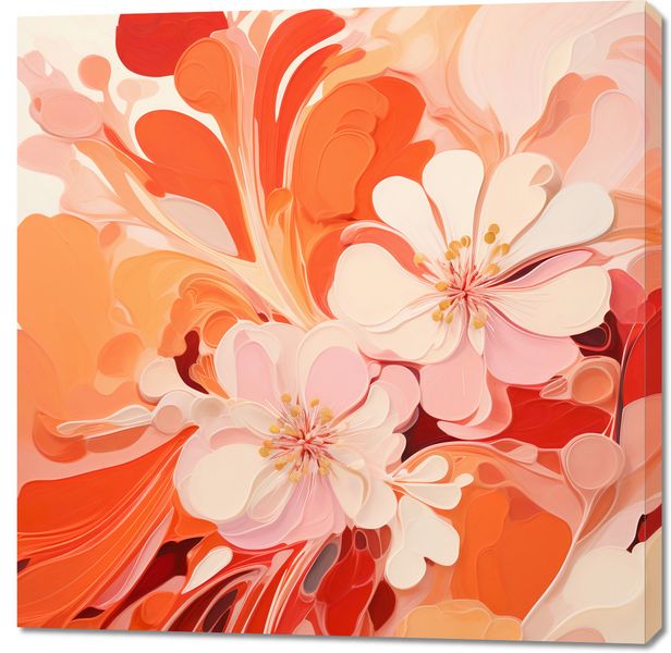 Obraz 100x100cm Taniec Kwiatów zdjęcie 1