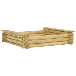 Piaskownica, 120 x 120 x 27 cm, impregnowane drewno sosnowe