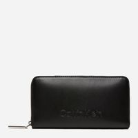 CK CALVIN KLEIN PORTFEL DAMSKI DUŻY CZARNY ZAMEK NAZWA