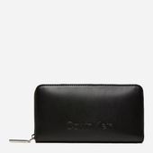 CK CALVIN KLEIN PORTFEL DAMSKI DUŻY CZARNY ZAMEK NAZWA