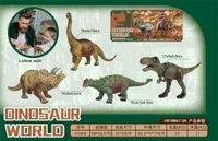 zestaw figurek dinosaur world - duże dinozaury dla dzieci 3+ hy666