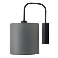 Abażurowy kinkiet Lamego 4045 Shilo modernistyczny do sypialni szary