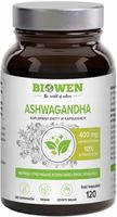 Biowen ASHWAGANDHA 400 mg 120 kapsułek 10% witanolidów zmęczenie mózg