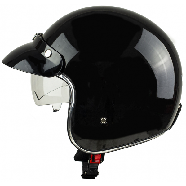 Kask na skuter motocyklowy otwarty z daszkiem BB 588 -S przeźr. blenda zdjęcie 9