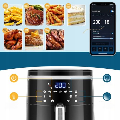 Frytkownica Air Fryer Aigostar Smart WIFI 1900 W na Arena.pl