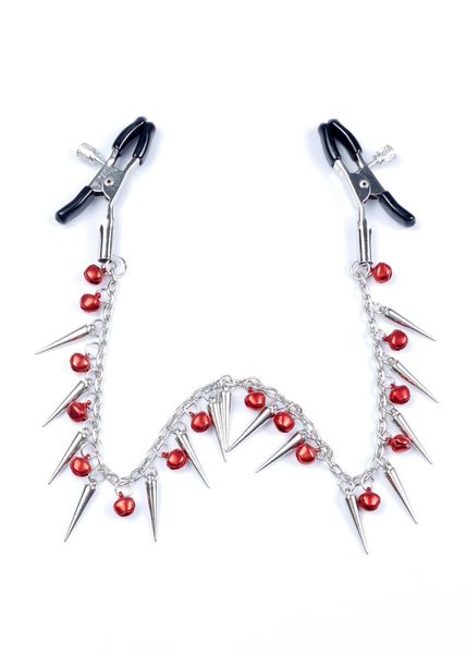 Zaciski Na Sutki Z Łańcuszkiem I Dzwoneczkami Bdsm zdjęcie 3