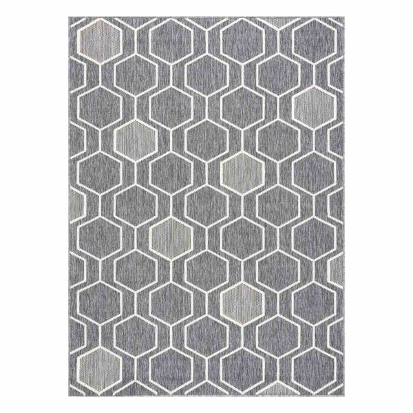 RUG/LU/WINK/HEXAGON/GREY/120x170 zdjęcie 1
