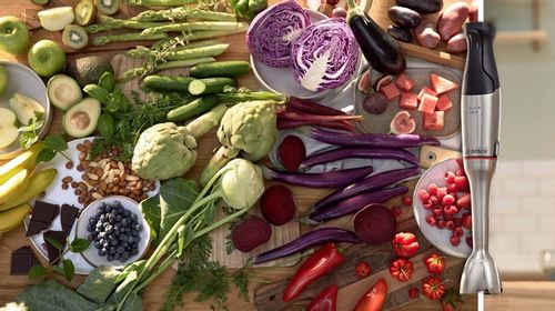 Blender ręczny Bosch MSM6M820 Mocny 1200W Rozdrabniacz Kubek QuattroBlade na Arena.pl