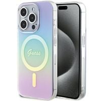 Etui Guess do iPhone 15 Pro Max, Fioletowy, MagSafe