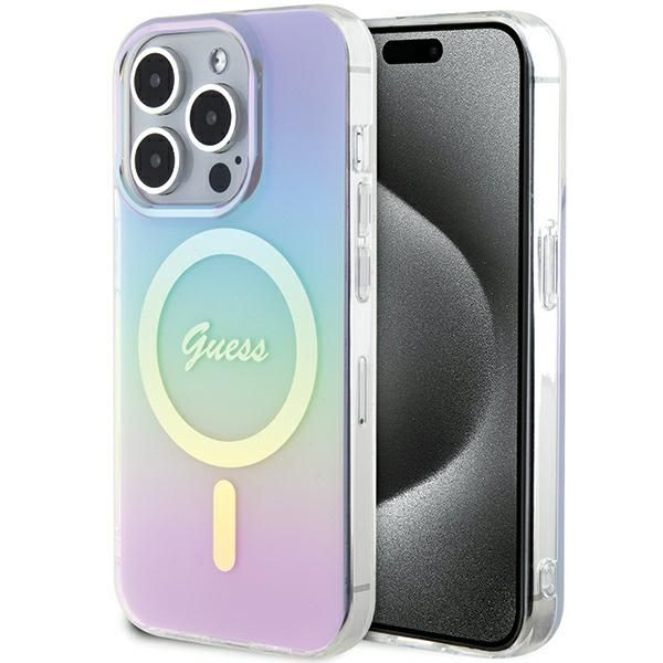 Etui Guess do iPhone 15 Pro Max, Fioletowy, MagSafe zdjęcie 1