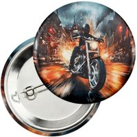 Przypinka z agrafką 59mm - MOTOR MOTOCYKL