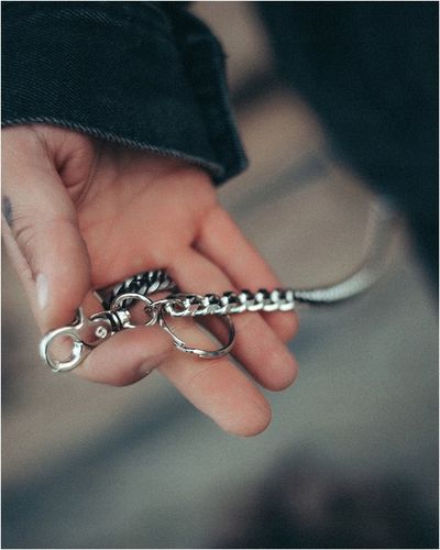 Łańcuszek do spodni męski ze stali chirurgicznej karabińczyk BLINGART na Arena.pl