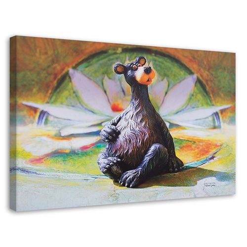 Obraz na płótnie, Brązowy miś - figurka 120x80 na Arena.pl