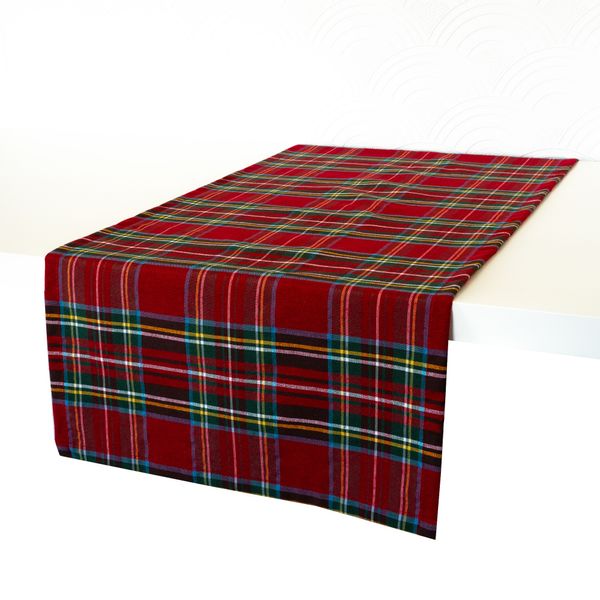 Bieżnik Świąteczny CZERWONy KRATA Boże Narodzenie PolDesign zdjęcie 5