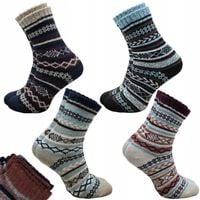 4x skarpetki CIEPŁE ZIMOWE Angora grube Termiczne SKARPETY męskie 43-46