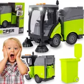 Auto Samochód Zamiatarka Śmieciarka Uliczna LED