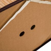 Kosz na Pranie Bieliznę Pojemnik Bambusowy z Pokrywą Dwukomorowy Duży 100l