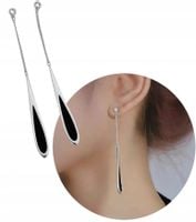 Kolczyki Srebrne Ze Stali Chirurgicznej 316L Posrebrzane 18K