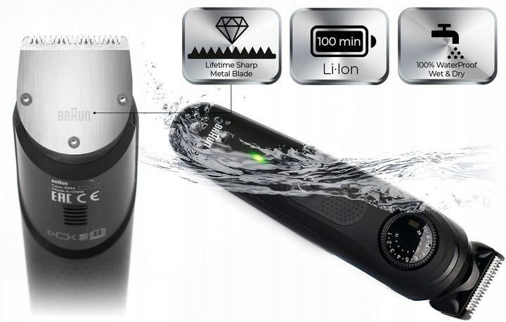 MASZYNKA DO WŁOSÓW ZAROSTU BRODY BRAUN SERIES 7 FULL MetalBlade - LIMITPACK zdjęcie 16