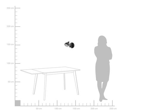 Lampa ścienna czarna HARRINGTON na Arena.pl