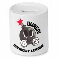 Skarbonka Dla Lekarza Doktora Bombowy Lekarz Z Nadrukiem Ze Zdjęciem