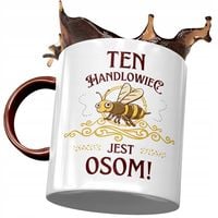 Kubek Bordowy Dla Handlowca Jest Osom! Prezent Z Nadrukiem Ze Zdjęciem