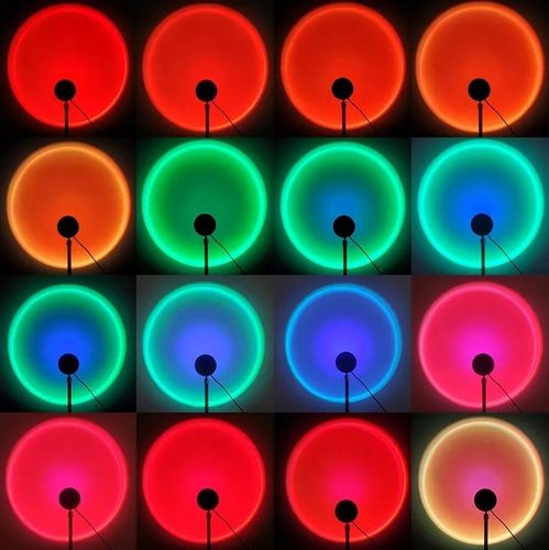 LAMPKA LED SUNSET RGB ZACHÓD SŁOŃCA PILOT PREZENT do sypialni salonu pokoju na Arena.pl