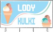 BANER REKLAMOWY 200x100cm z gotowego projektu LODY KULKI plandeka