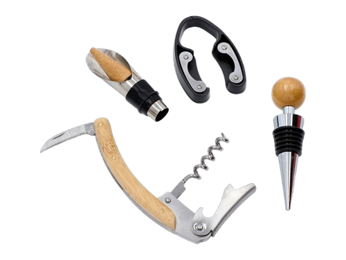 Zestaw do Wina w Drewnianej Beczce Komplet Akcesoriów Winiarskich na Arena.pl