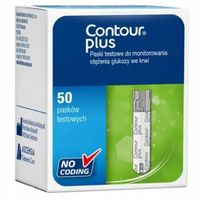 CONTOUR PLUS PASKI TESTOWE POMIAR GLUKOZY WE KRWI 50 SZT.