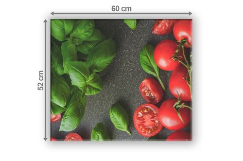 SZKLANA DESKA NA KUCHENKĘ 60x52 059A POMIDORY na Arena.pl