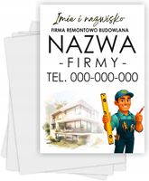 Ulotki A4 reklamowe firmowe 5000szt różne wzory FFRMA REMONTOWA