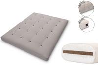 Materac 160x200 z kokosem - Pascall Futon Medium Coco - Szary