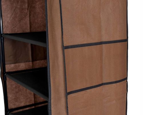 SZAFKA TEKSTYLNA Z PÓŁKAMI NA BUTY SKŁADANA STOJAK REGAŁ ORGANIZER na Arena.pl