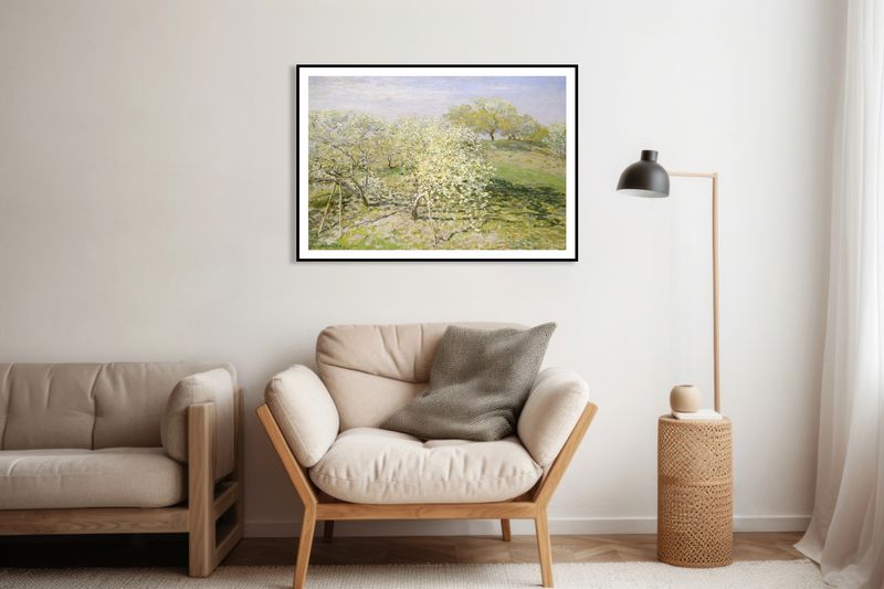 Plakat 100x70cm Spring, Monet Vintage do Salonu zdjęcie 8