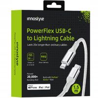innostyle powerflex kabel usb-c lightning mfi szybkiego ładowania do