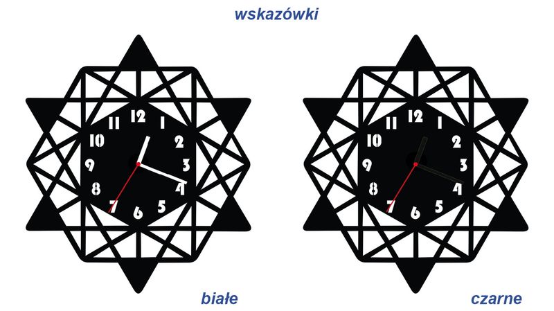 ZEGAR ŚCIENNY GEOMETRIA 38cm M 110.10 zdjęcie 3