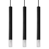 Lampa wisząca WEZYR 3 czarna