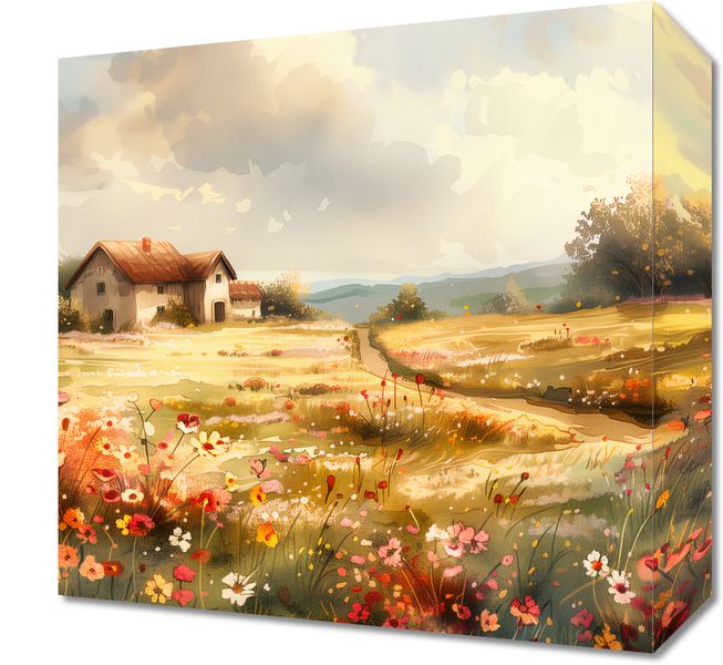 Obraz 30x30cm Sielski Domek zdjęcie 1