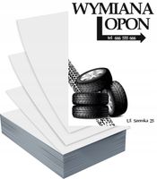 Ulotki A6 5000 szt reklamowe firmowe wzory gotowe projekty WYMIANA OPON