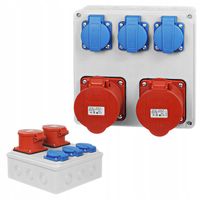 ROZDZIELNICA SKRZYNKA BUDOWLANA 32/5 16/5 3x230V