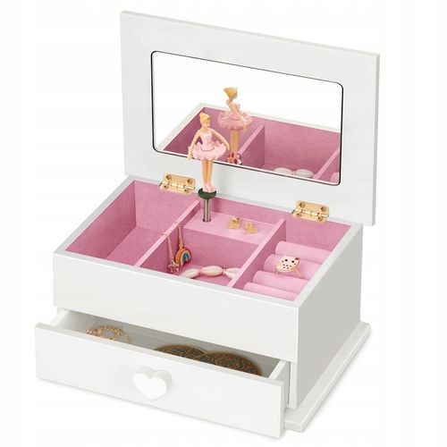 Pamiątka Komunii Świętej Prezent Komunia Szkatułka Pozytywka z Szufladką na Arena.pl