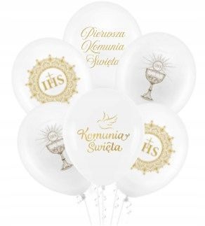 Zestaw dekoracji I KOMUNIA ŚWIĘTA dekoracje zestaw balonów Komunię na Arena.pl
